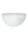 Stepped Glass 1 Light 10.75 inch White Wall Bath Fixture Wall Light