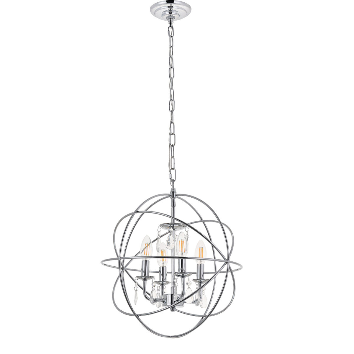 Wallace 4 Light 16 inch Chrome Pendant Ceiling Light