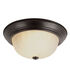Breakwater 2 Light 13 inch Rubbed Oil Bronze Flushmount Ceiling Light