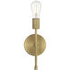 Iconic II LED 5 inch Antique Brushed Brass Wall Sconce Wall Light