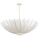 AERIN Hampton 6 Light 40 inch Plaster White Chandelier Ceiling Light, Extra Large