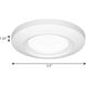 Emblem LED 5.5 inch Satin White Flush Mount Ceiling Light in Matte White, Progress LED