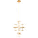 Amani 9 Light 20 inch Royal Gold Pendant Ceiling Light
