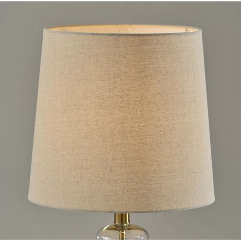 Sonata 26 inch 60.00 watt Glass Table Lamp Portable Light, Simplee Adesso