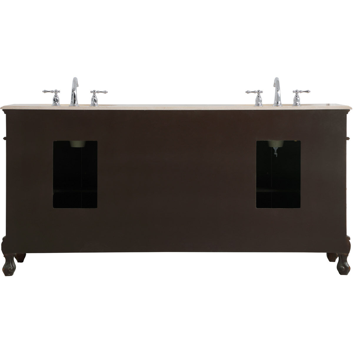 Danville 72 X 72 X 36 inch Teak and Antique Bronze Vanity Sink Set