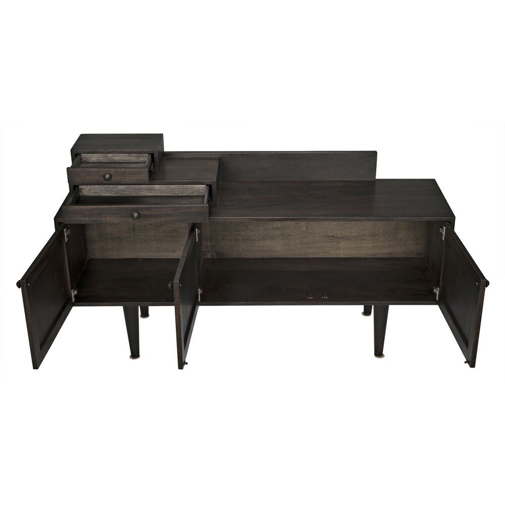 Hermes 72 X 21 inch Ebony Walnut Sideboard
