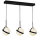 Globo LED 30.88 inch Matte Black Linear Pendant Ceiling Light
