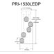 Peri LED 15 inch Polished Chrome Multi Pendant Ceiling Light