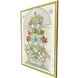 Orchids in Niche White and Green and Red and Multi Canvas, The Studio