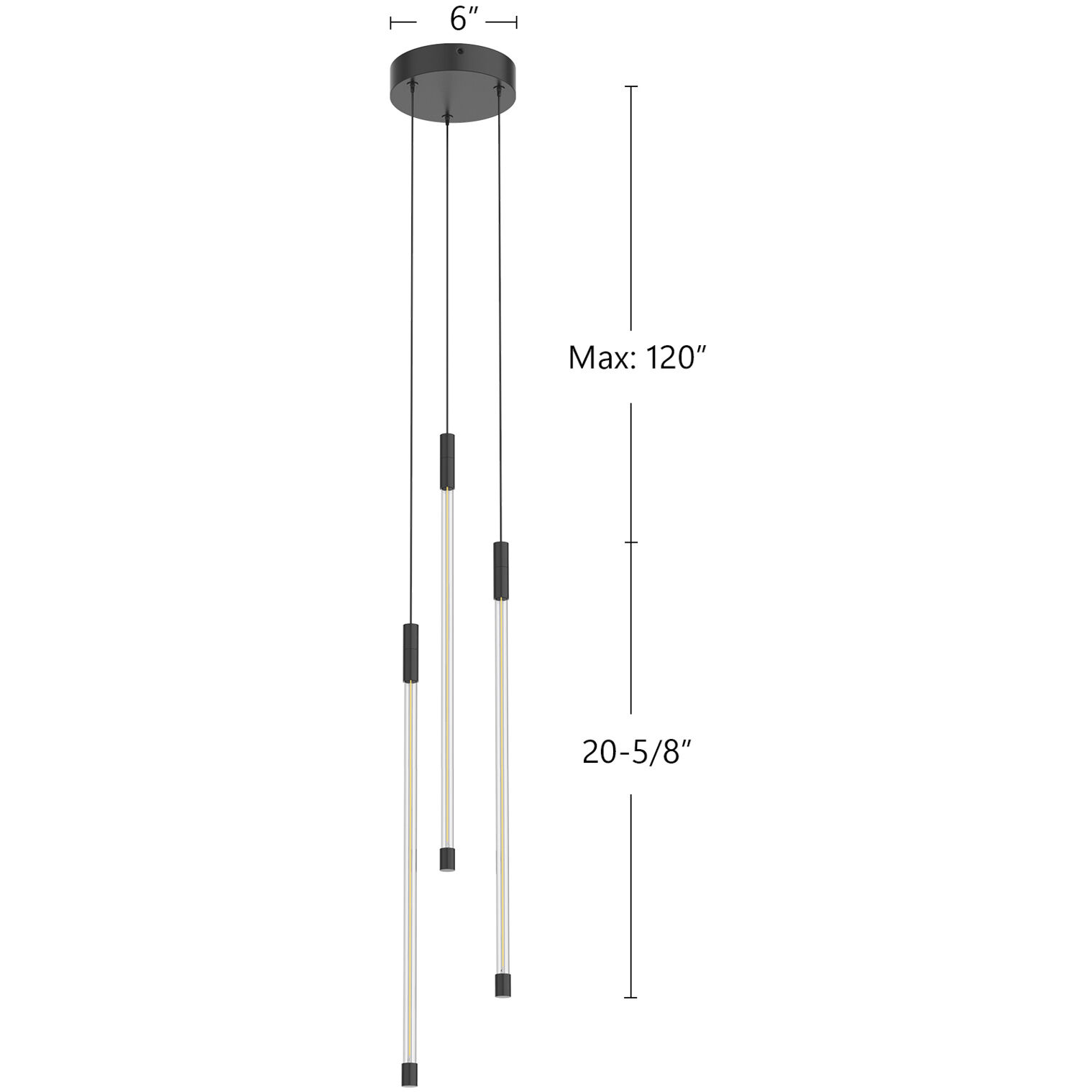 Motif Multi Pendant Ceiling Light in Black