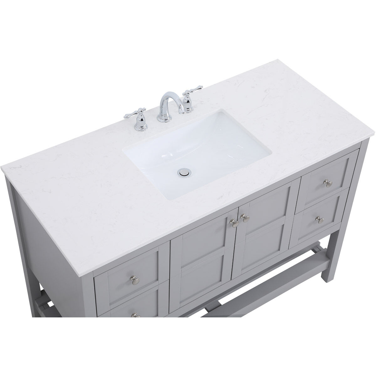 Theo 48 X 22 X 34 inch Gray Vanity Sink Set