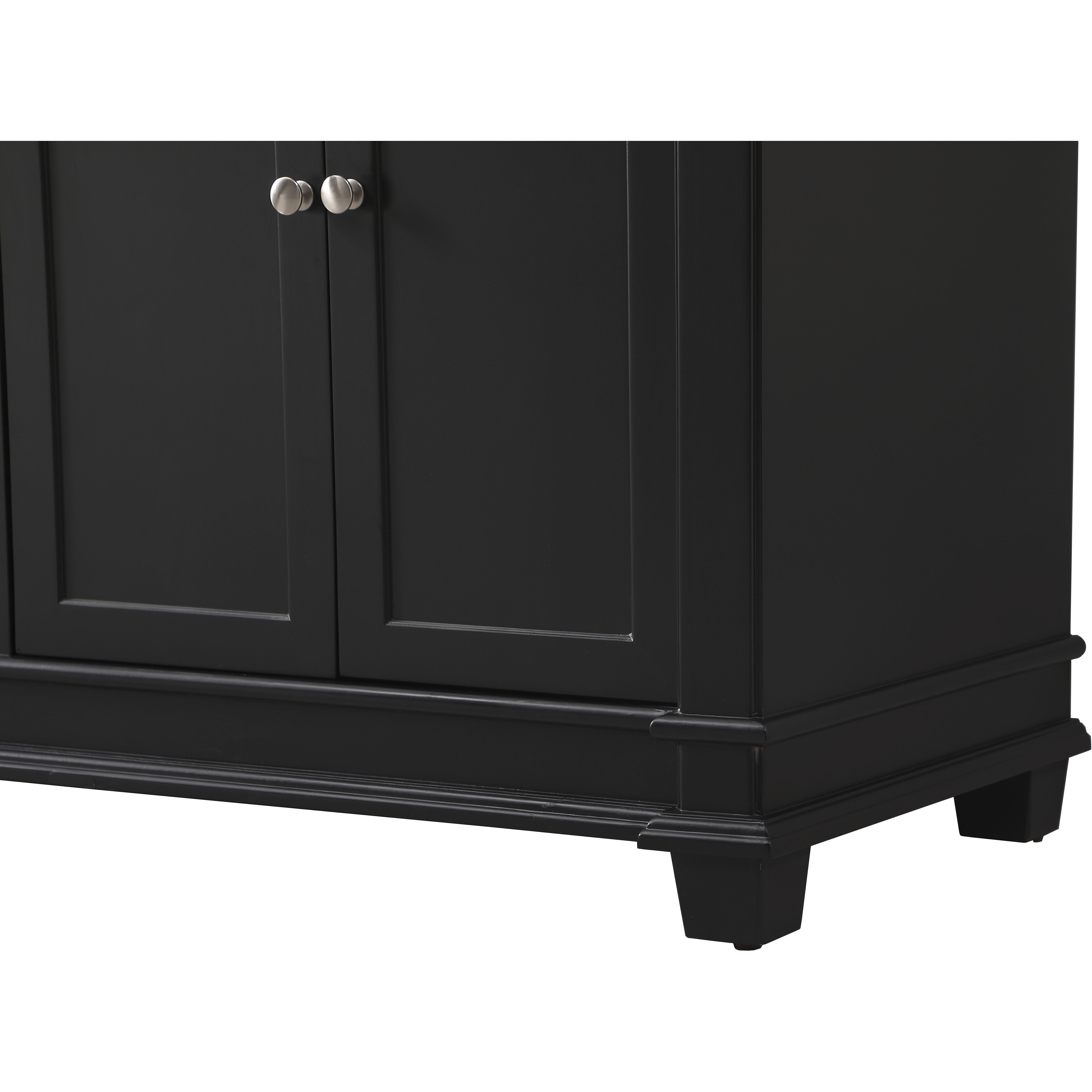 Wesley 72 X 22 X 35 inch Black Vanity Sink Set