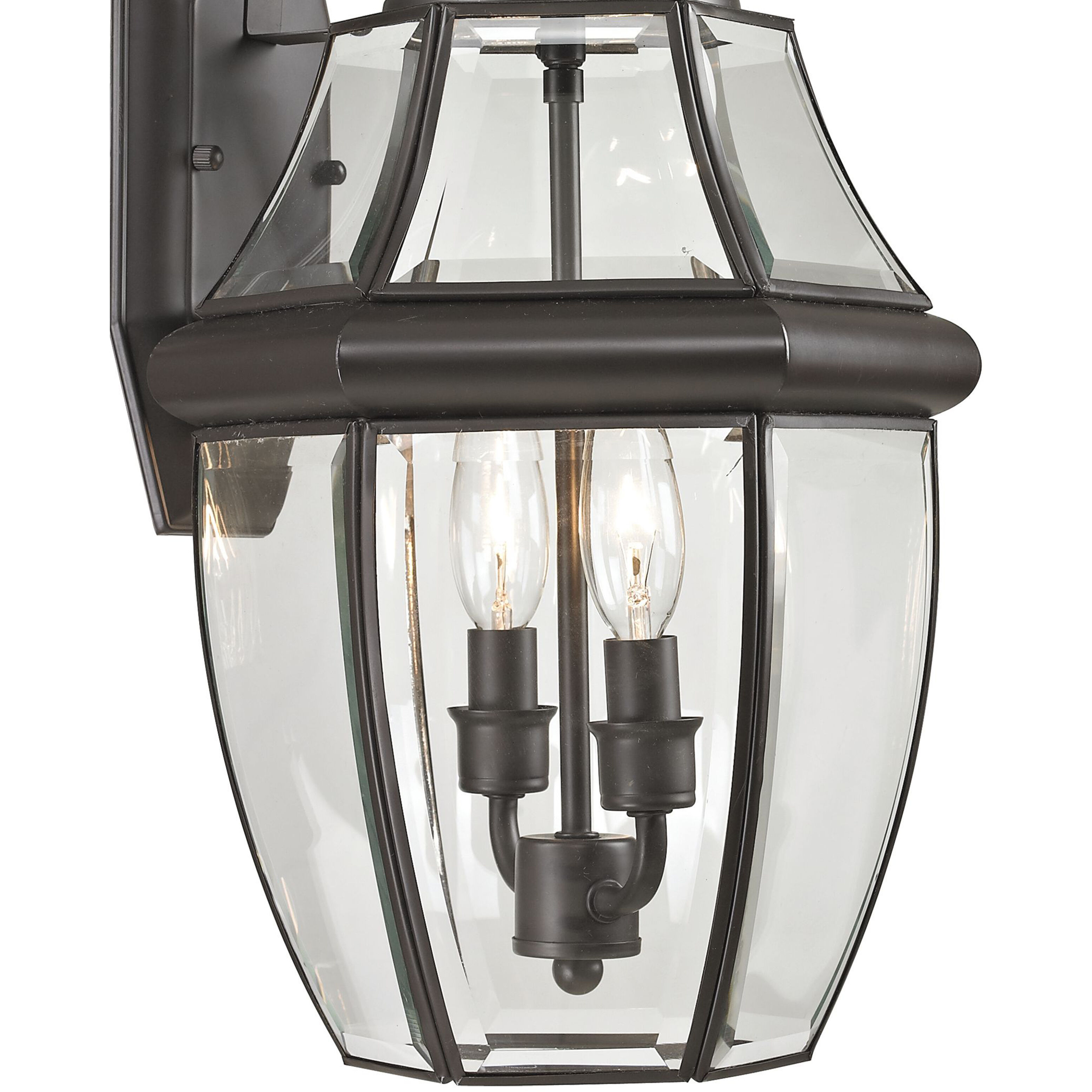 Ashford 2 Light 21 inch Oil Rubbed Bronze Outdoor Sconce