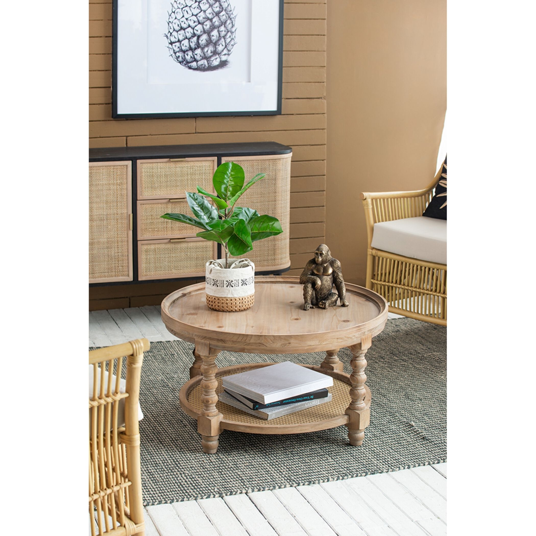 Hilton Head 29.7 inch Brown Coffee Table