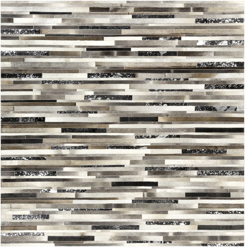Trail 96 X 96 inch Black Rug in 8 Ft Square, Square