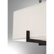 Abbott 8 Light 44 inch Matte Black Linear Chandelier Ceiling Light