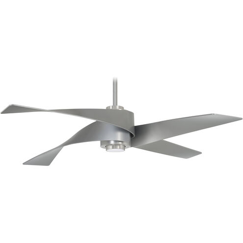 Artemis IV 64 inch Brushed Nickel/Silver with Silver Blades Ceiling Fan