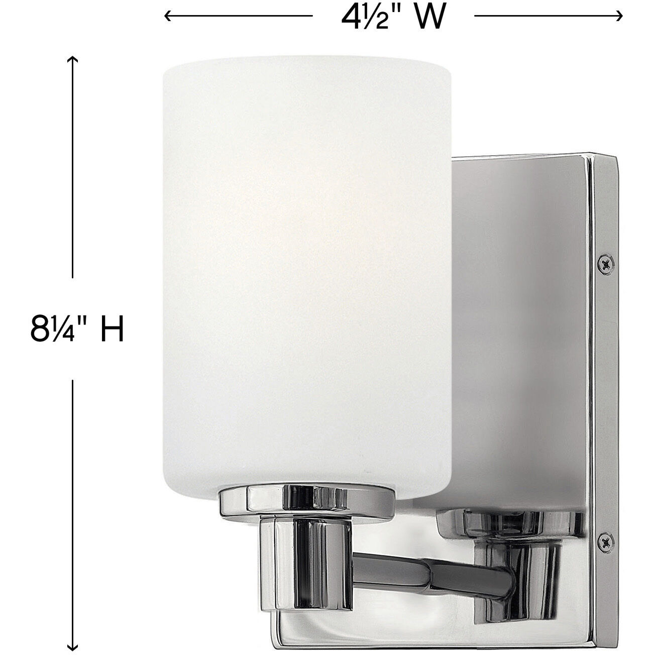 Karlie 1 Light 6 inch Chrome Vanity Light Wall Light