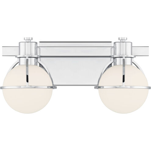 Pierce 2 Light 15.5 inch Chrome Bathroom Vanity Light Wall Light
