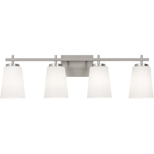 Joanna 4 Light 32 inch Satin Nickel Vanity Light Wall Light