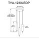 Typha LED 12 inch Matte Black Multi Pendant Ceiling Light