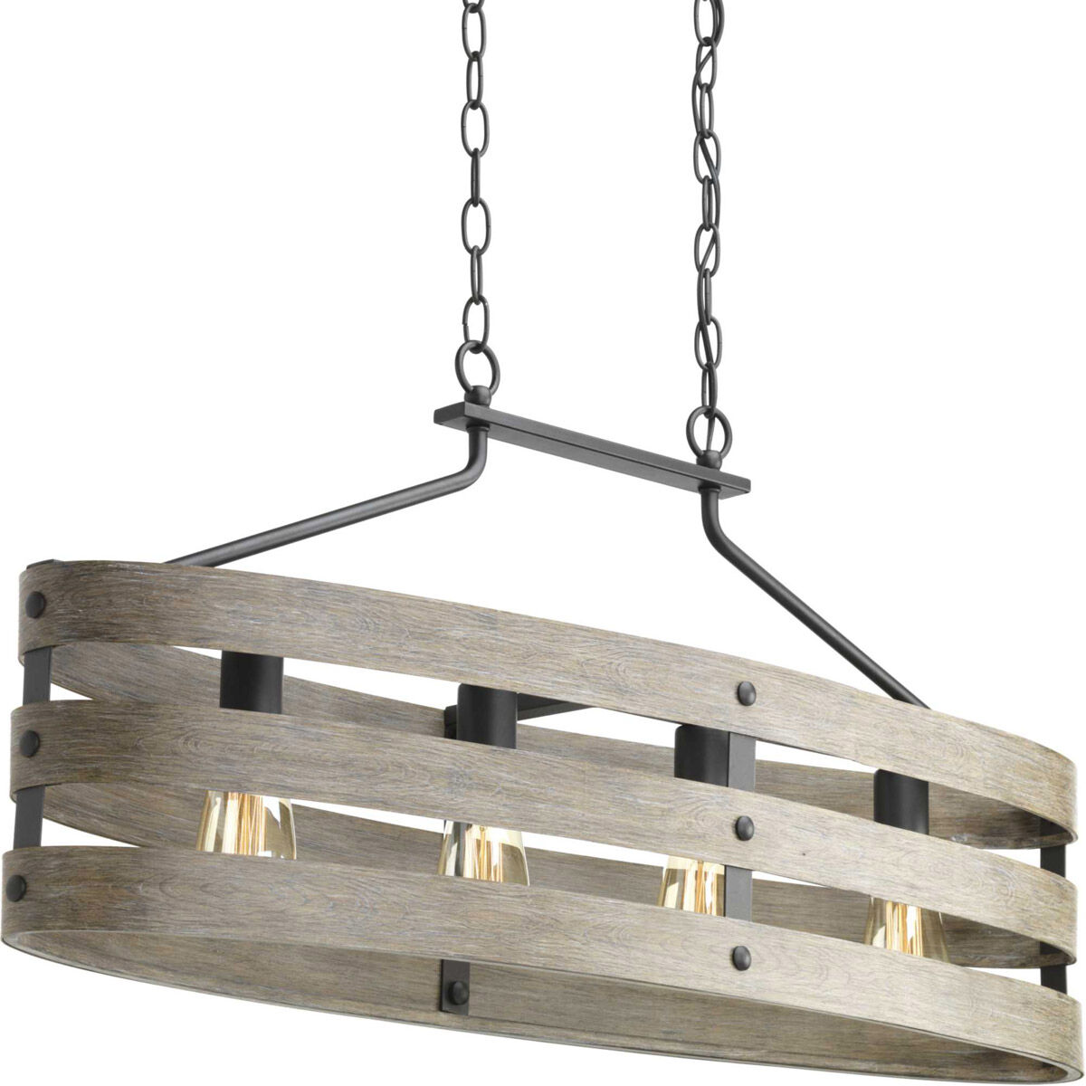 Gulliver 4 Light 39 inch Graphite Linear Chandelier Ceiling Light