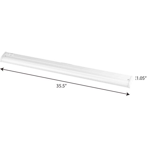 Hide-A-Lite 120 LED 35.5 inch Satin White Undercabinet Light, Progress LED