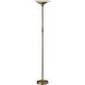 Solar 71 inch 24.00 watt Antique Brass Torchiere Portable Light