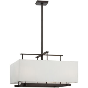 Ray Booth Jase LED 34.5 inch Warm Iron Hanging Shade Ceiling Light, Extra Large