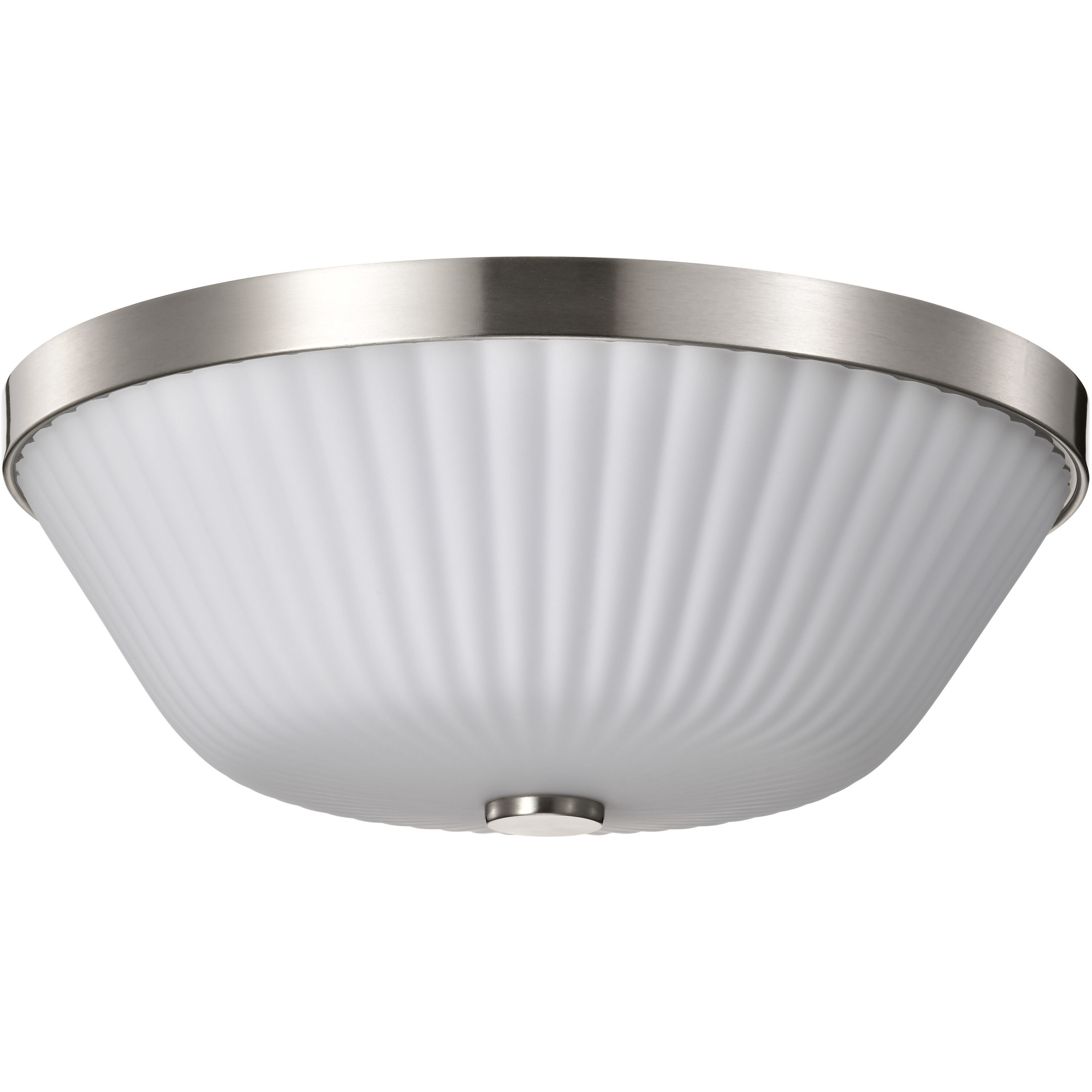 Royale 16 inch Brushed Nickel Flush Mount Ceiling Light