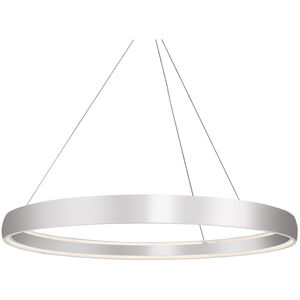 Halo LED 53 inch Brushed Silver Pendant Ceiling Light