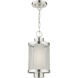 Nottingham 1 Light 9 inch Brushed Nickel Outdoor Pendant Lantern
