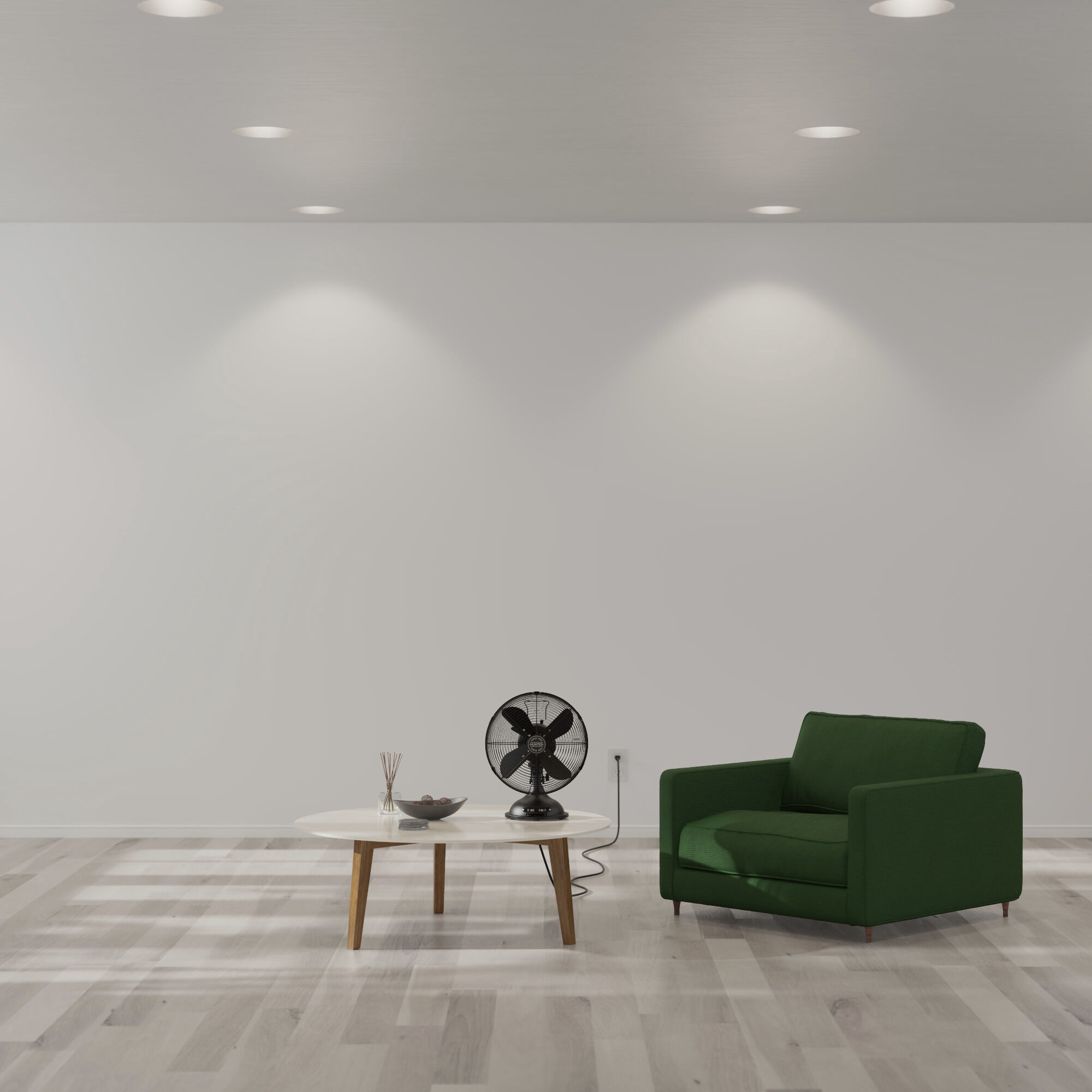 Classic D12 Matte Black Portable Desk Fan