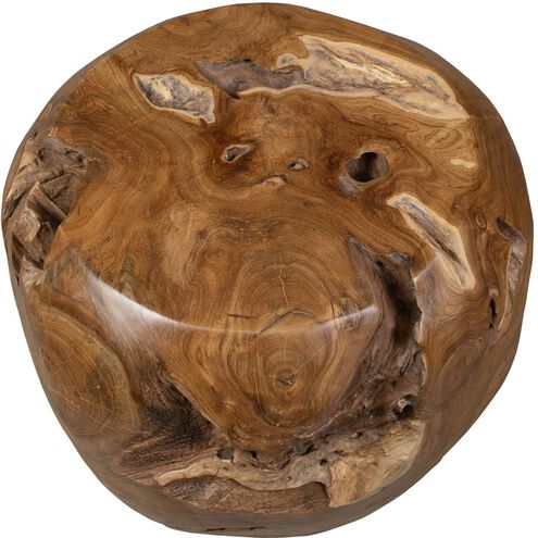 Sola 24.5 X 17.5 inch Natural Teak Outdoor Side Table