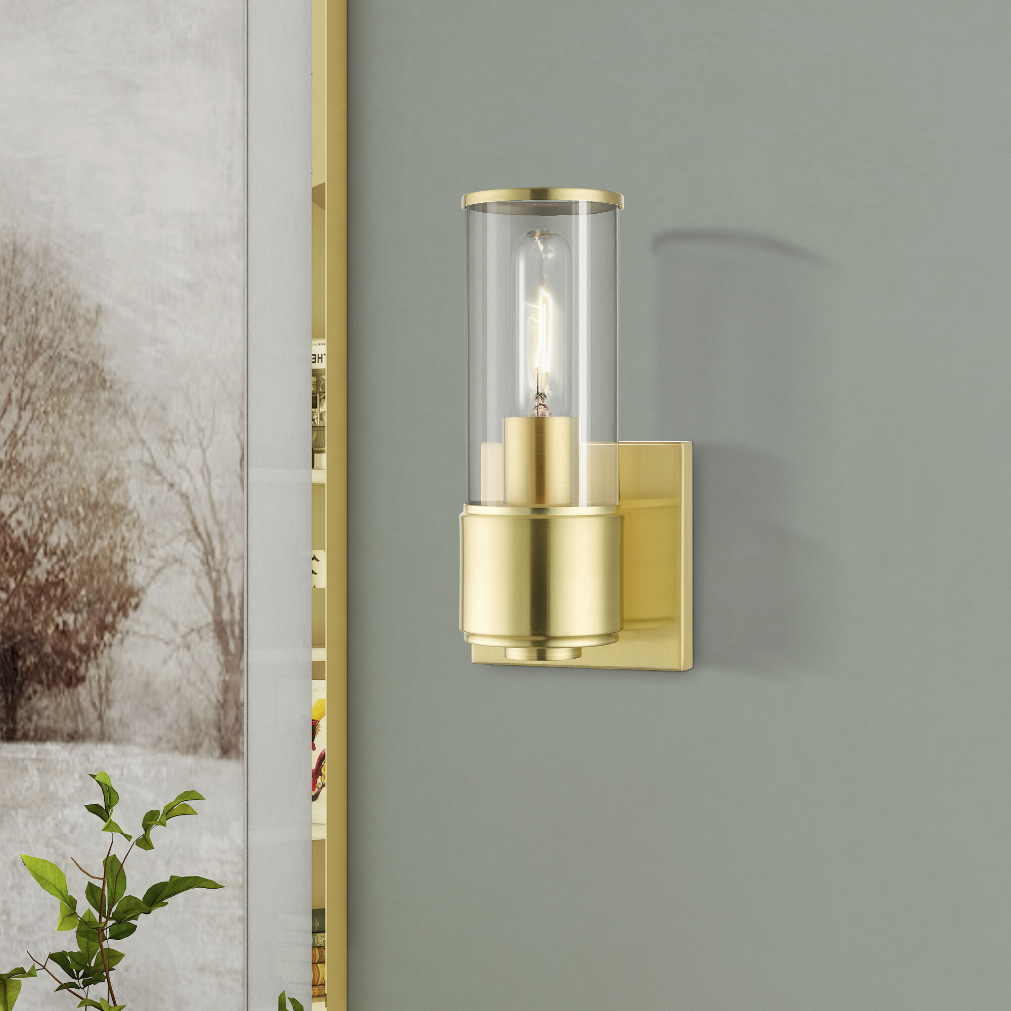 Quincy 1 Light 4.75 inch Satin Brass ADA Wall Sconce Wall Light