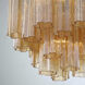 Addis 4 Light 17.75 inch Aged Brass Mini Chandelier Ceiling Light in Amber