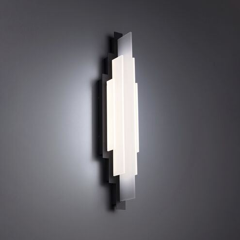 Nouveau 5 Light 5 inch Black Wall Sconce Wall Light in 3500K