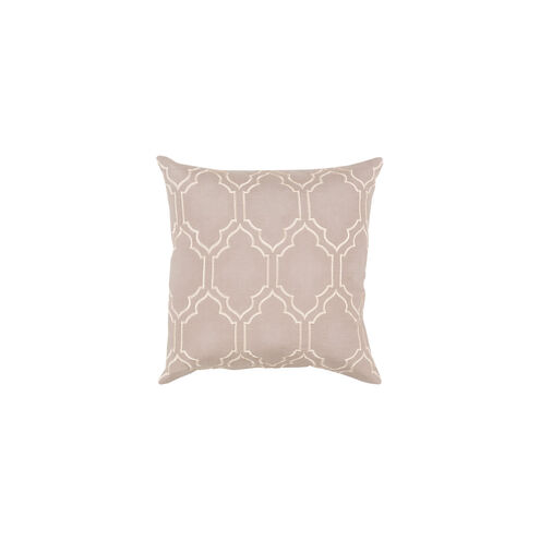 Skyline 20 X 20 inch Taupe and Beige Throw Pillow