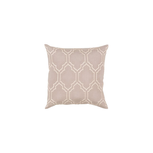 Skyline 18 X 18 inch Taupe and Beige Throw Pillow