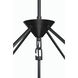 Orion 9 Light 30 inch Flat Black Chandelier Ceiling Light