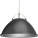 Tre 1 Light Graphite Pendant Ceiling Light, Large