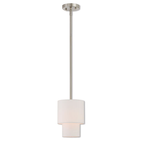 Claremont 1 Light 7 inch Brushed Nickel Mini Pendant Ceiling Light