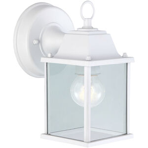 Madison 1 Light 6 inch White Outdoor Lantern, Downlight