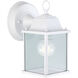 Madison 1 Light 6 inch White Outdoor Lantern, Downlight