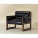 Ferguson Vintage Black Night Leather Lounge Chair