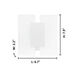 Metrass 2 LED 6.7 inch Matte White ADA Wall Sconce Wall Light