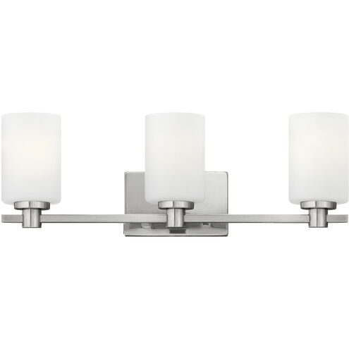 Karlie 3 Light 22.5 inch Brushed Nickel Vanity Light Wall Light