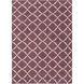 Frontier 66 X 42 inch Eggplant, Cream Rug