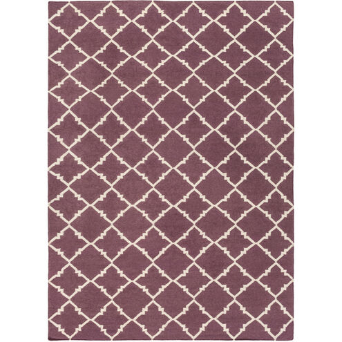 Frontier 66 X 42 inch Eggplant, Cream Rug