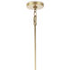 Viper 12 Light 41 inch Natural Brass Chandelier Ceiling Light